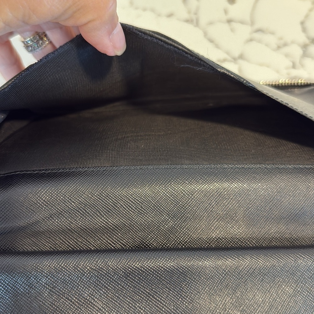 Prada Black Saffiano Leather Long Wallet - Picture 9 of 10